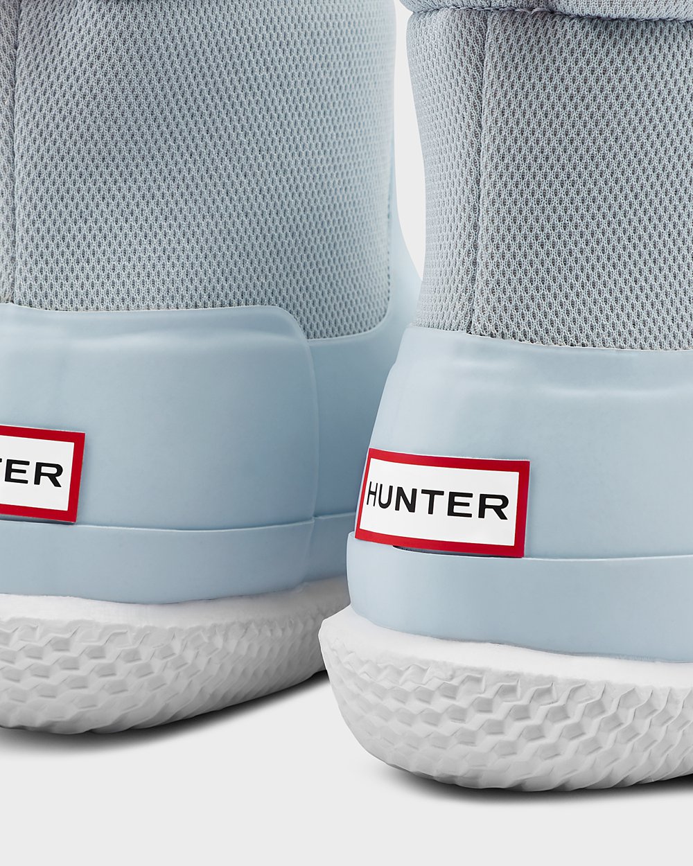 Tenis Hunter Feminina Cinzentas/Azuis - Original Short Mesh Boots - 68NKXABMS